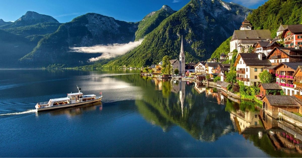 Austria has quaint villages like Hallstatt