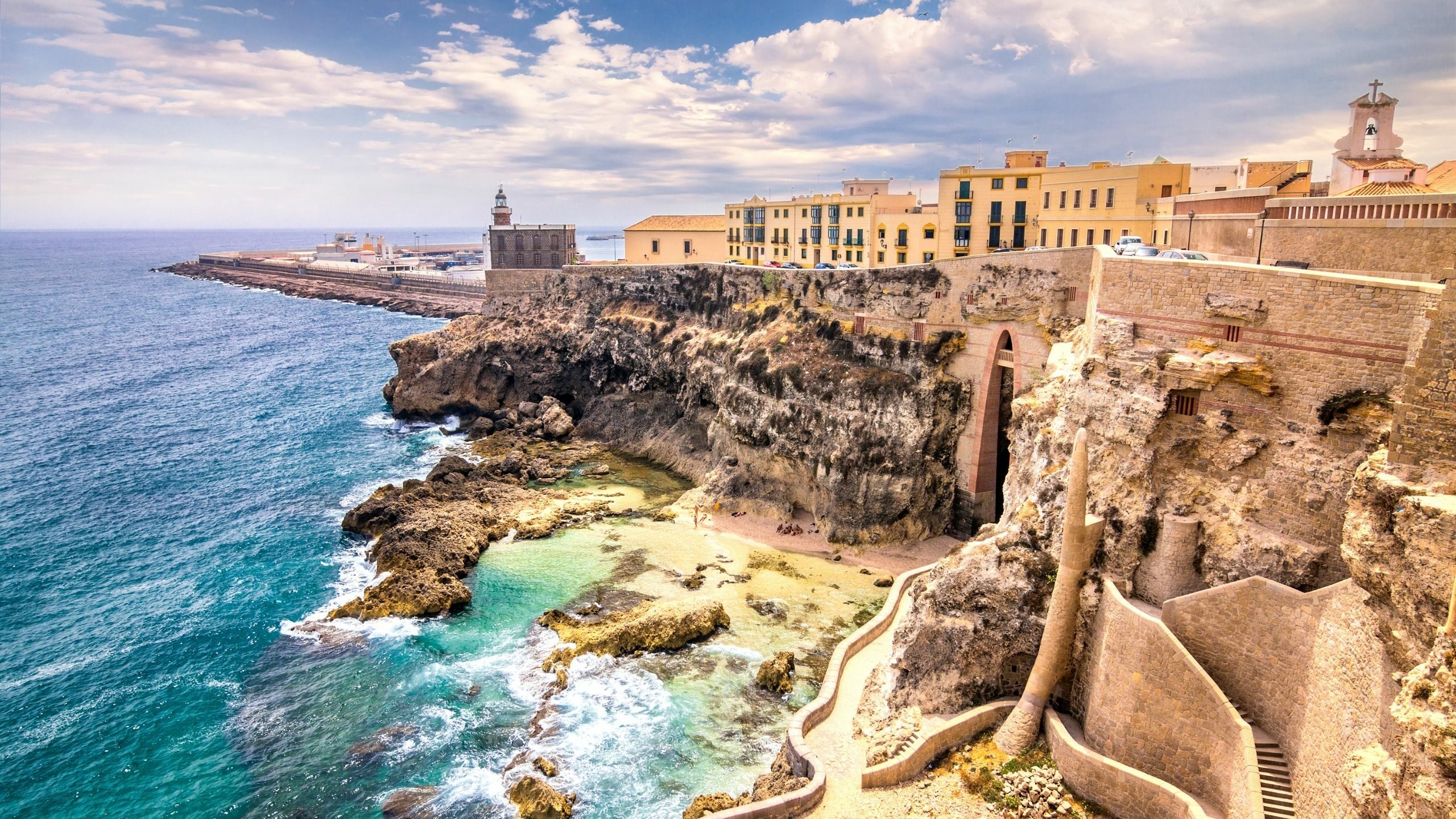 coast of the city of Melilla in North Africa