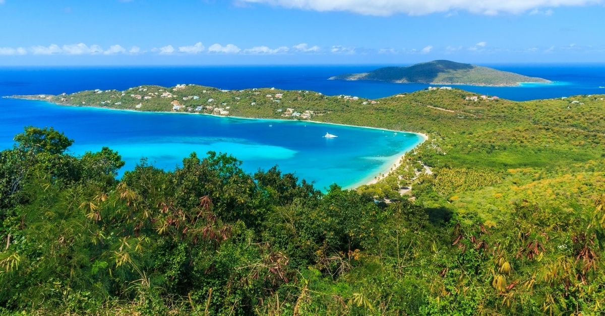 view of St. Thomas and Magens Bay