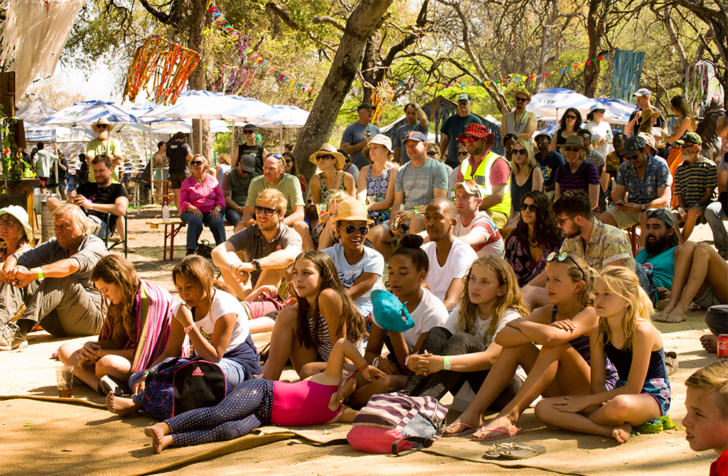 attendees at the The Okavango Delta Music Festival